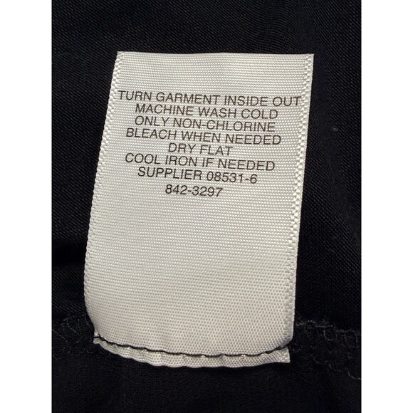 a.n.a A New Approach Women's M Black Open Front Cardigan Chiffon Hem Drape - Picture 5 of 7